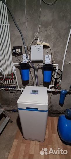 Фильтр для умягчения воды в коттедж / дом. Система