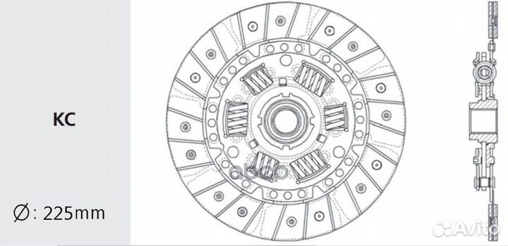 Сцепление в сборе (запчасть) TY30 Valeo