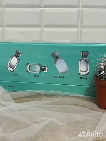 Парфюм женский подарочный набор духи tiffany 4x30m