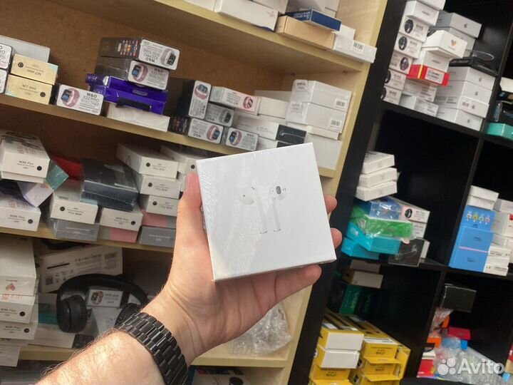 Наушники с пробивкой airpods 2 (premium)