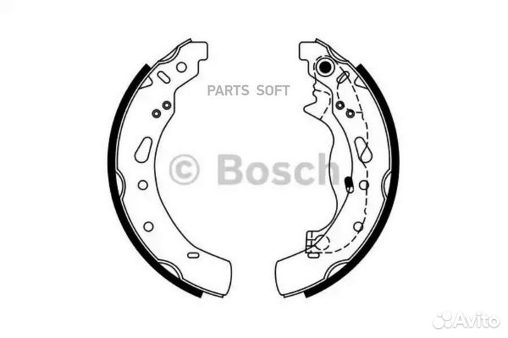 Bosch 0986487767 Колодки тормозные барабанные зад