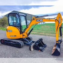 Миниэкскаватор Jcb + гидромолот ямобур