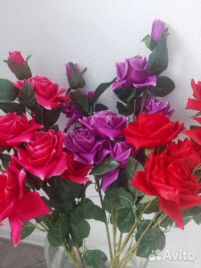 Искусственные цветы розы