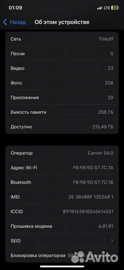 iPhone X, 256 ГБ