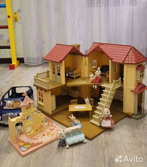 Sylvanian Families дом, мебель, куклы