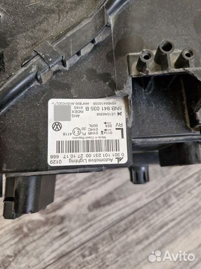 Фара передняя левая volkswagen tiguan