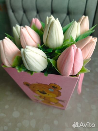 Букет из мыльных цветов