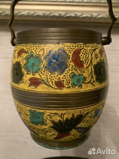 Ведерко для льда из латуни. Индия