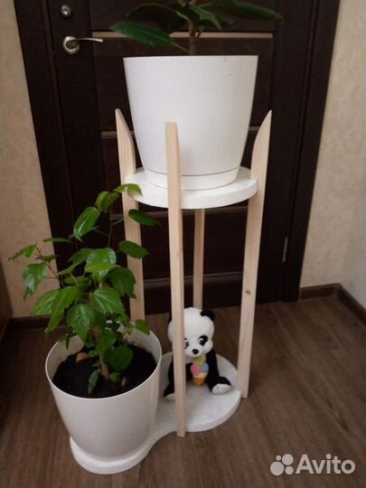 Подставка для цветов напольная деревянная