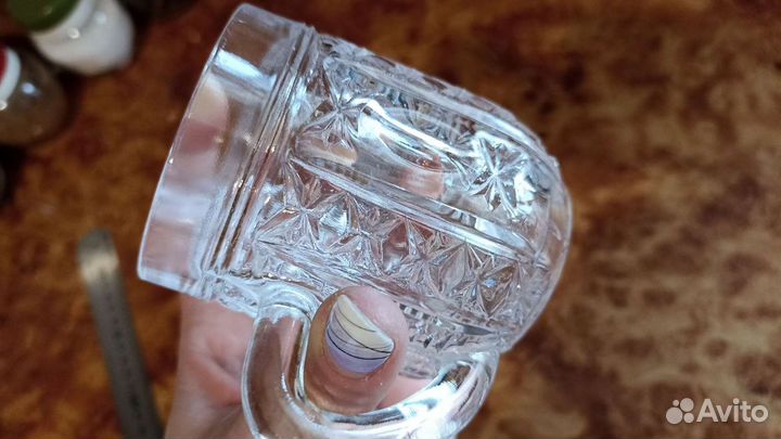Кружки хрустальные