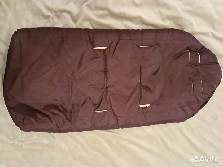 Зимний конверт в коляску mansita на овчине