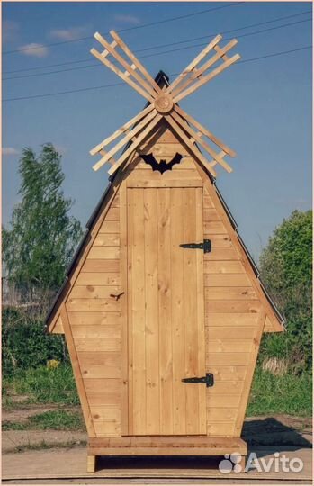Дачный туалет с лебедем зяз 858