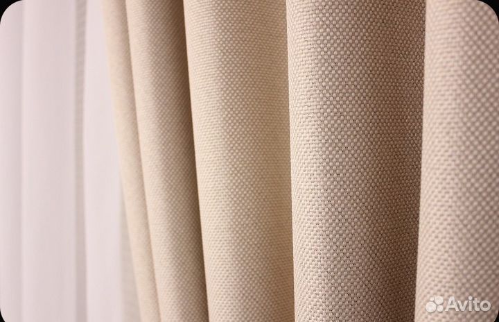 Штора новая Рогожка