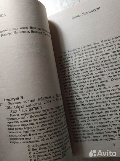 Зеленые холмы Африки - Хемингуэй Эрнест