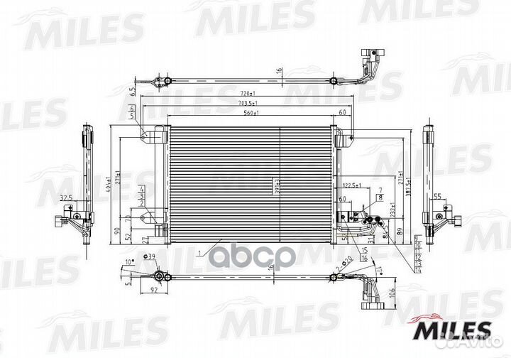 Конденсер VAG A3 / golf V / octavia 1.4/1.6/2.0