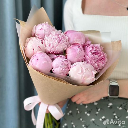 Букет розовых Пионов (11)