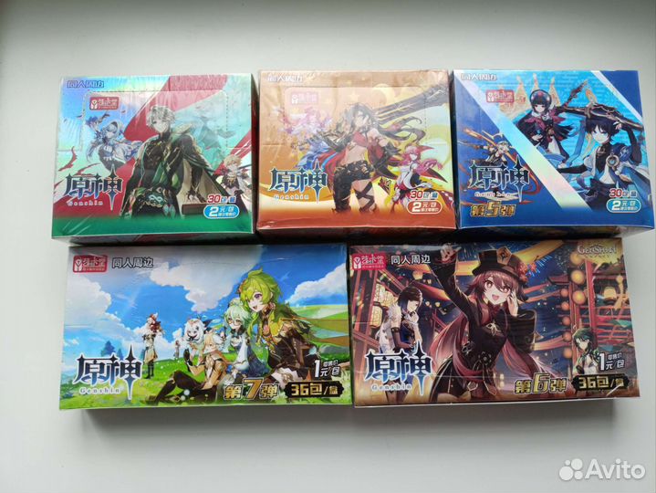 Коллекционные Карточки из игры Genshin impact