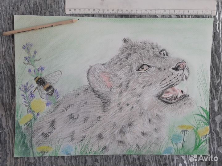 Рисунки пастелью