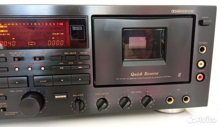 Дека кассетная Teac w-6000R(пульт) 220v