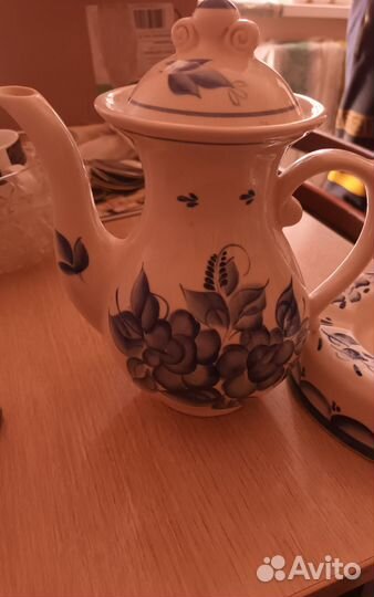 Гжель кувшин, пепельница