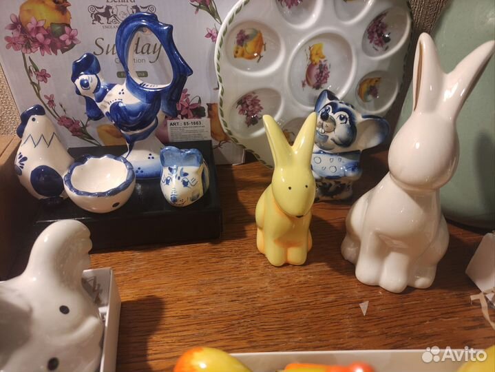 Фигурки разные Гжель,хрусталь,керамика