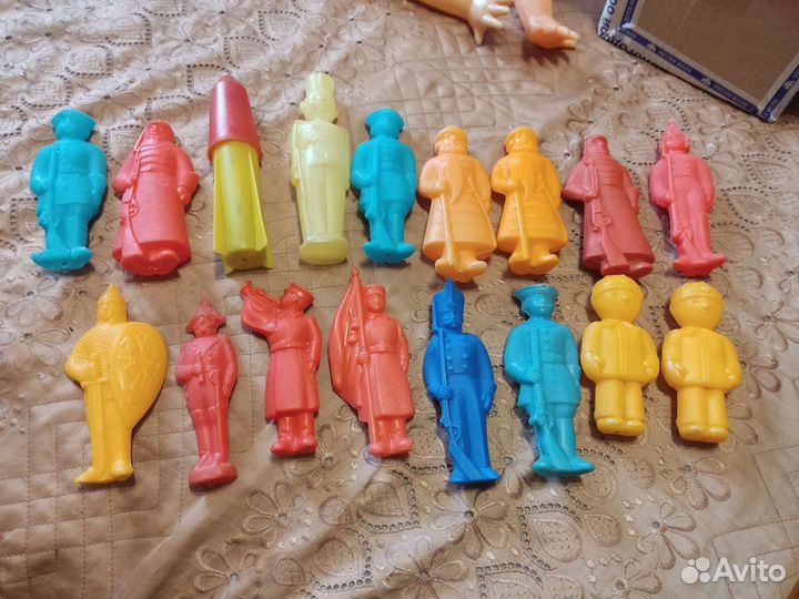Игрушки СССР солдатики, дутыши и др