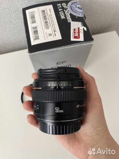 Объектив canon 50mm 1 4