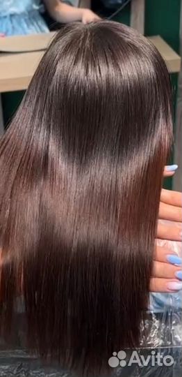 Кератиновое выпрямление волос