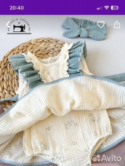 Платье боди для девочки 80 86