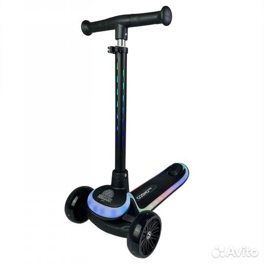 Самокат детский новый с неоновой подсветкой