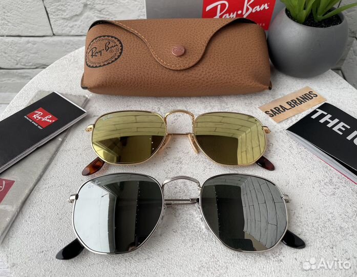 Солнцезащитные очки ray ban зеркальные