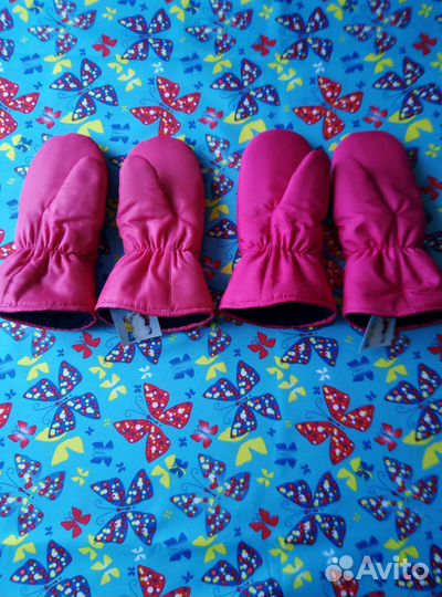 Варежки непромокаемые детские для девочки