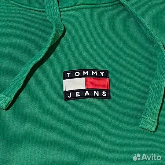 Глубокий малахитовый худи Tommy Hilfiger оригинал