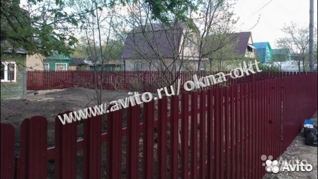 Забор из евроштакетника