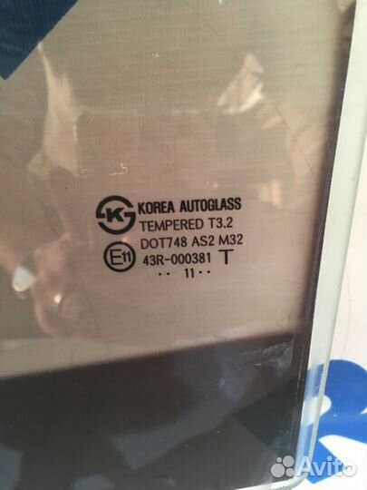 Стекло задней двери hyundai solaris 1 1.4 мт седан