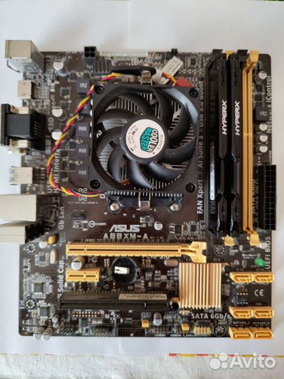 AMD 860K+Asus A88XM-A+2хHyperX Fury HX318C10FB/4