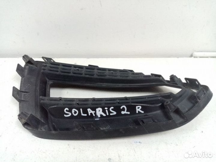 Рамка противотуманной фары правой Hyundai Solaris