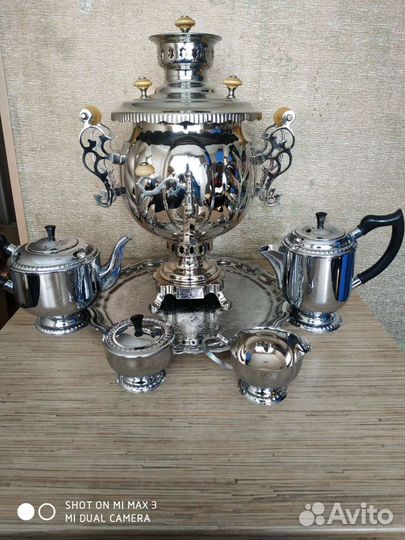 Самовар комбинированный с набором