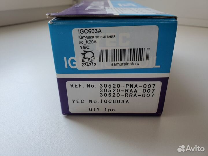 Катушка зажигания YEC Honda CR-V двигатель K20A