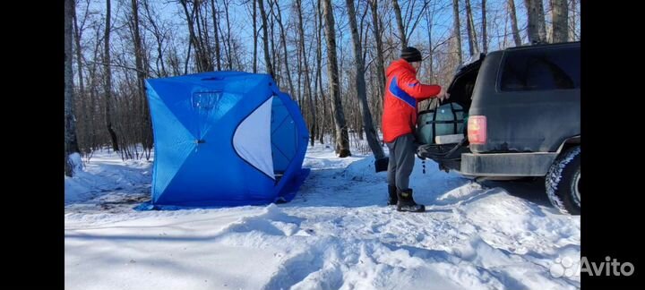 Зимняя палатка cube трехслойная