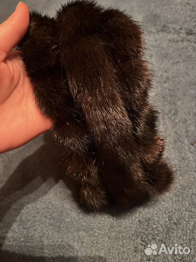 Норковая повязка на голову