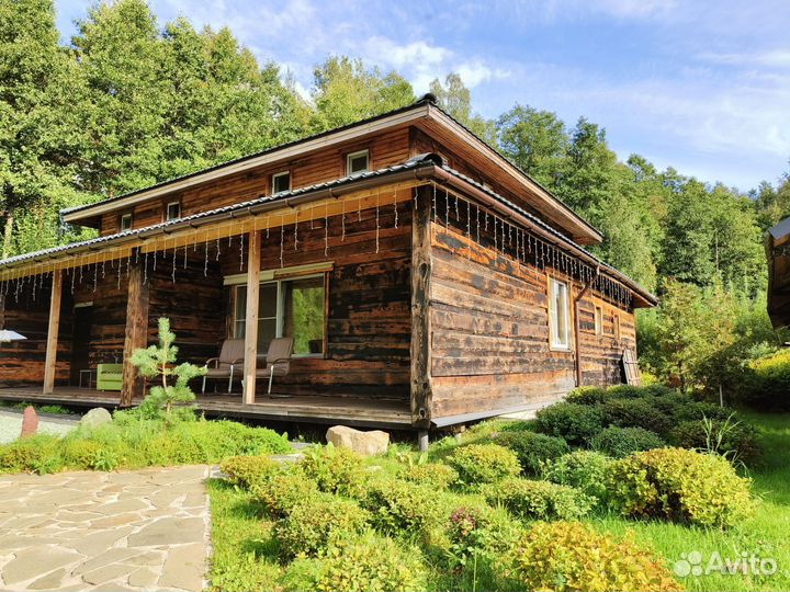 Баня на дровах, купель, беседка, мангал