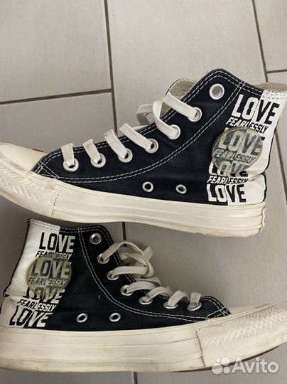 Кеды converse с сердечком