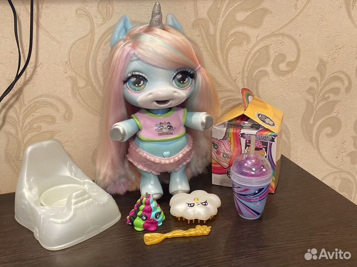 Единорожка слайм оригинал бирюзовая