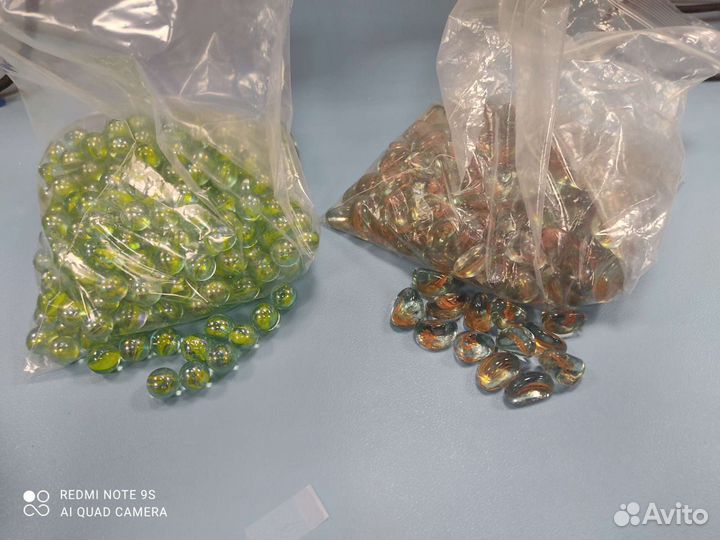 Декоративные стеклянные камушки