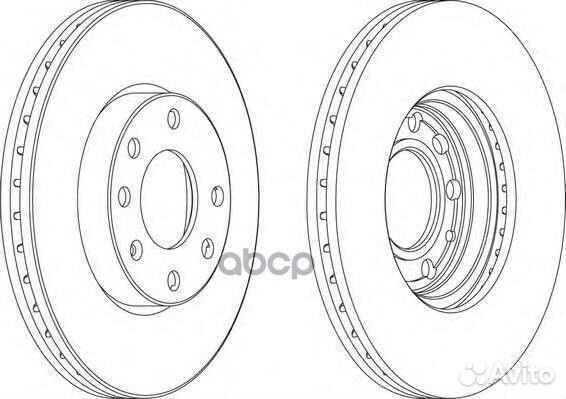 Диск тормозной передний ferodo DDF1041 DDF1041