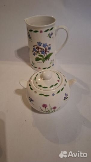 Чайник, сахарница, сливочник, молочник. Англия