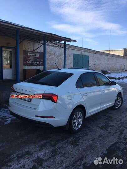 Коврики EVA на Шкода Рапид с Бортами