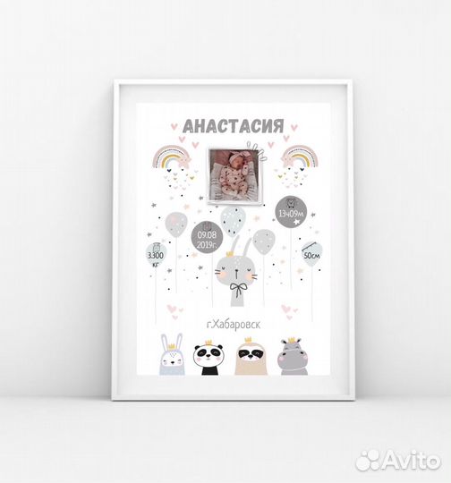 Метрика для новорожденных