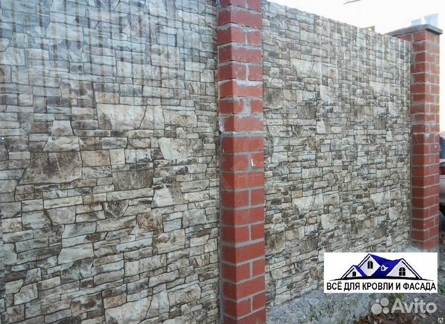 Профнастил Экостил белый камень